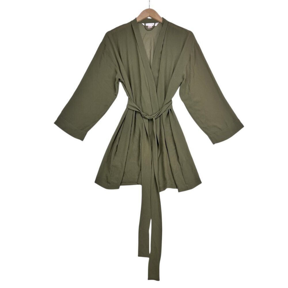 Victoria's Secret Olive Green Sheer Womens Robe Size OS